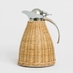 Pomegranate Inc Natural Wicker Thermos Clearance