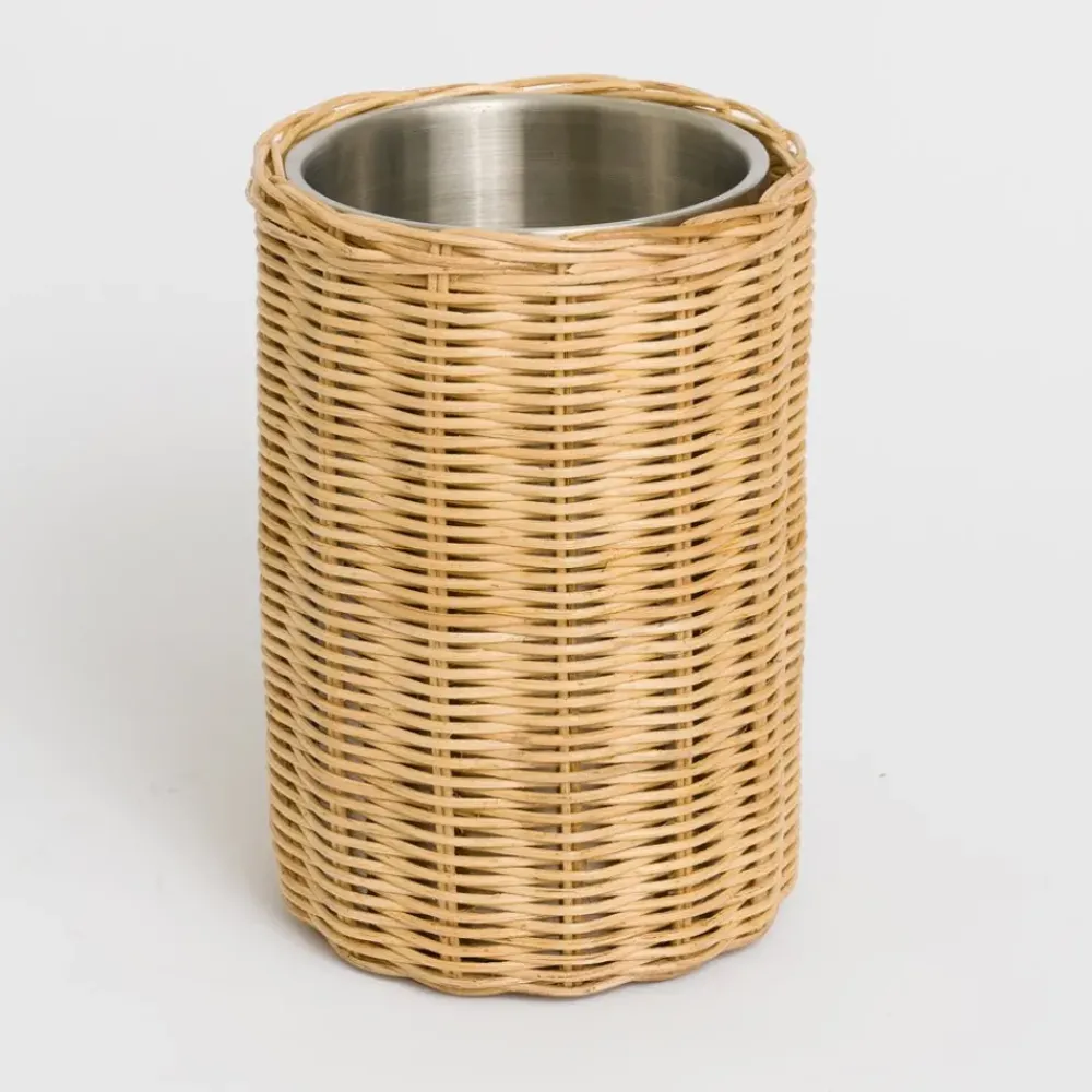 Pomegranate Inc Natural Wicker Wine Cooler New