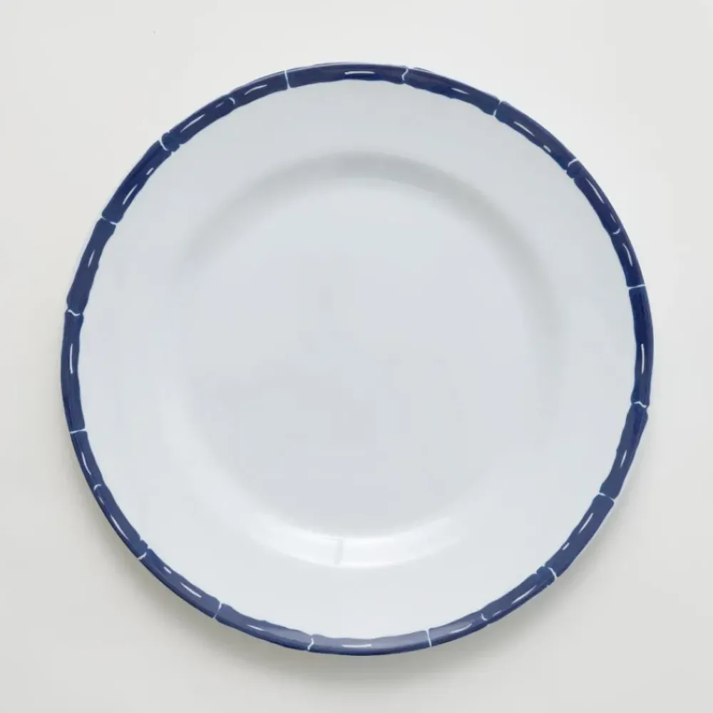 Pomegranate Inc Navy Bamboo Melamine Dinner Plates Clearance