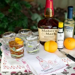 Pomegranate Inc Old Fashioned Linen Tea Towels Online