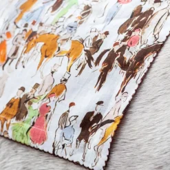 Pomegranate Inc Paddock Scene Linen Napkin Outlet