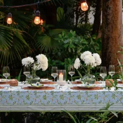 Pomegranate Inc Palms & Pineapples Tablecloth New