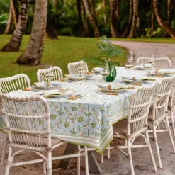 Pomegranate Inc Palms & Pineapples Tablecloth New