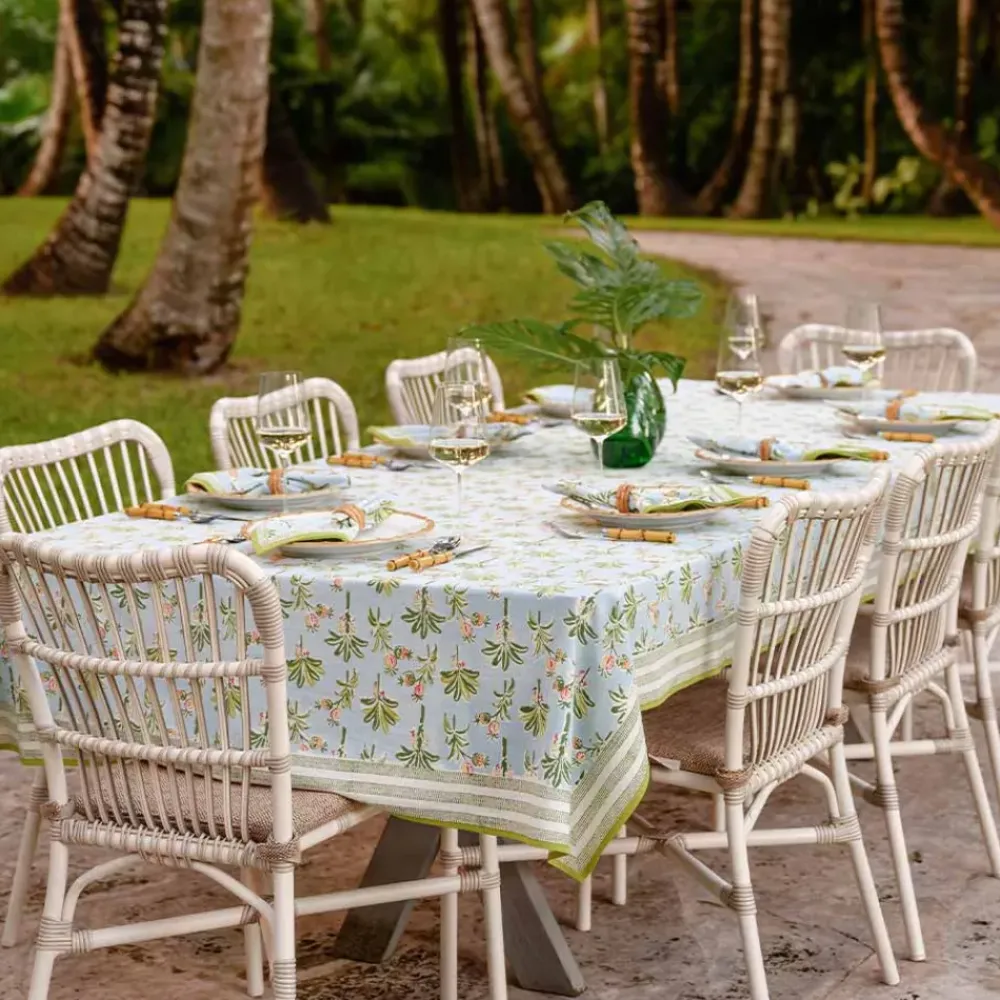 Pomegranate Inc Palms & Pineapples Tablecloth New