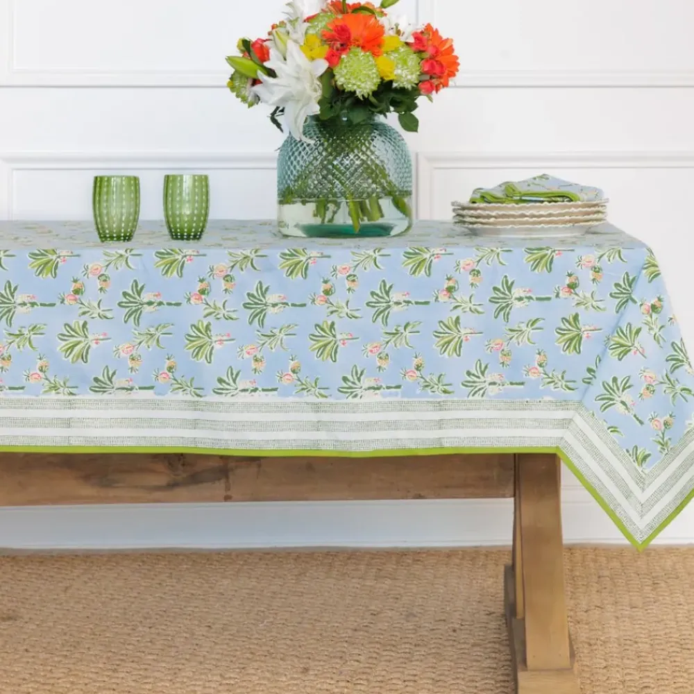 Pomegranate Inc Palms & Pineapples Tablecloth New