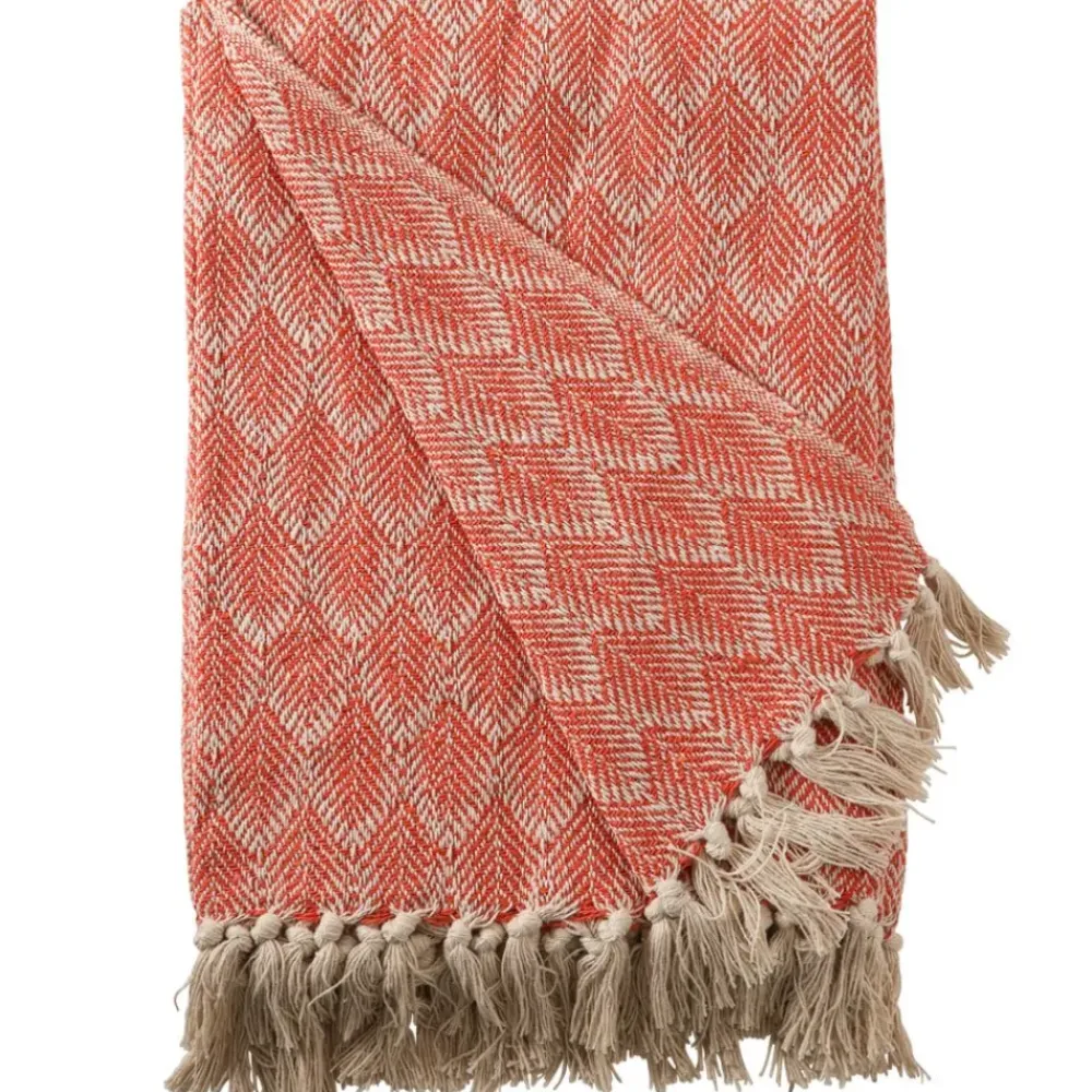Pomegranate Inc Paprika Patterned Woven Throw Best
