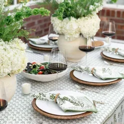 Pomegranate Inc Phlox Green Tablecloth Outlet