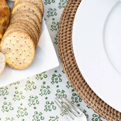 Pomegranate Inc Phlox Green Tablecloth Outlet