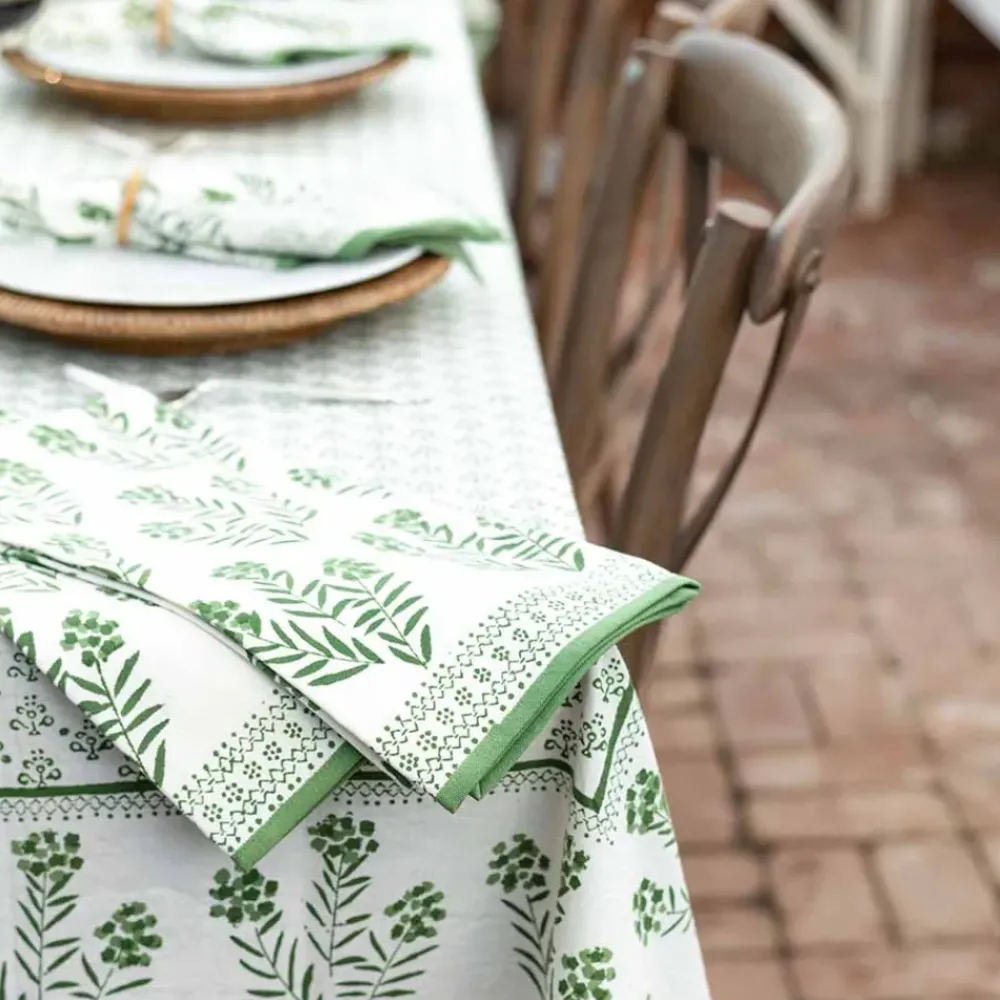 Pomegranate Inc Phlox Green Tea Towels | Set of 2 Sale