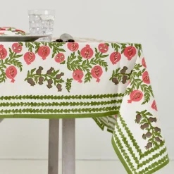 Pomegranate Inc Pom Bells Fern & Poppy Tablecloth Best