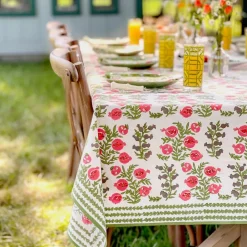 Pomegranate Inc Pom Bells Fern & Poppy Tablecloth Best