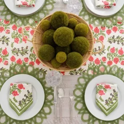 Pomegranate Inc Pom Bells Fern & Poppy Table Runner Discount