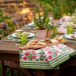 Pomegranate Inc Pom Bells Fern & Poppy Tea Towels | Set of 2 New