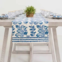 Pomegranate Inc Pom Bells Wedgewood Table Runner Hot