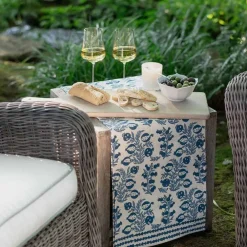 Pomegranate Inc Pom Bells Wedgewood Table Runner Hot