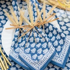 Pomegranate Inc Pom Buti Denim Napkin | Set of 4 Outlet