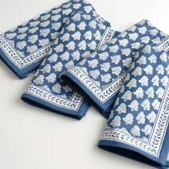 Pomegranate Inc Pom Buti Denim Napkin | Set of 4 Outlet