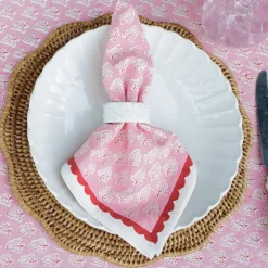 Pomegranate Inc Pom Buti Pink Napkin | Set of 4 New