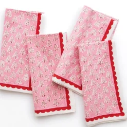 Pomegranate Inc Pom Buti Pink Napkin | Set of 4 New