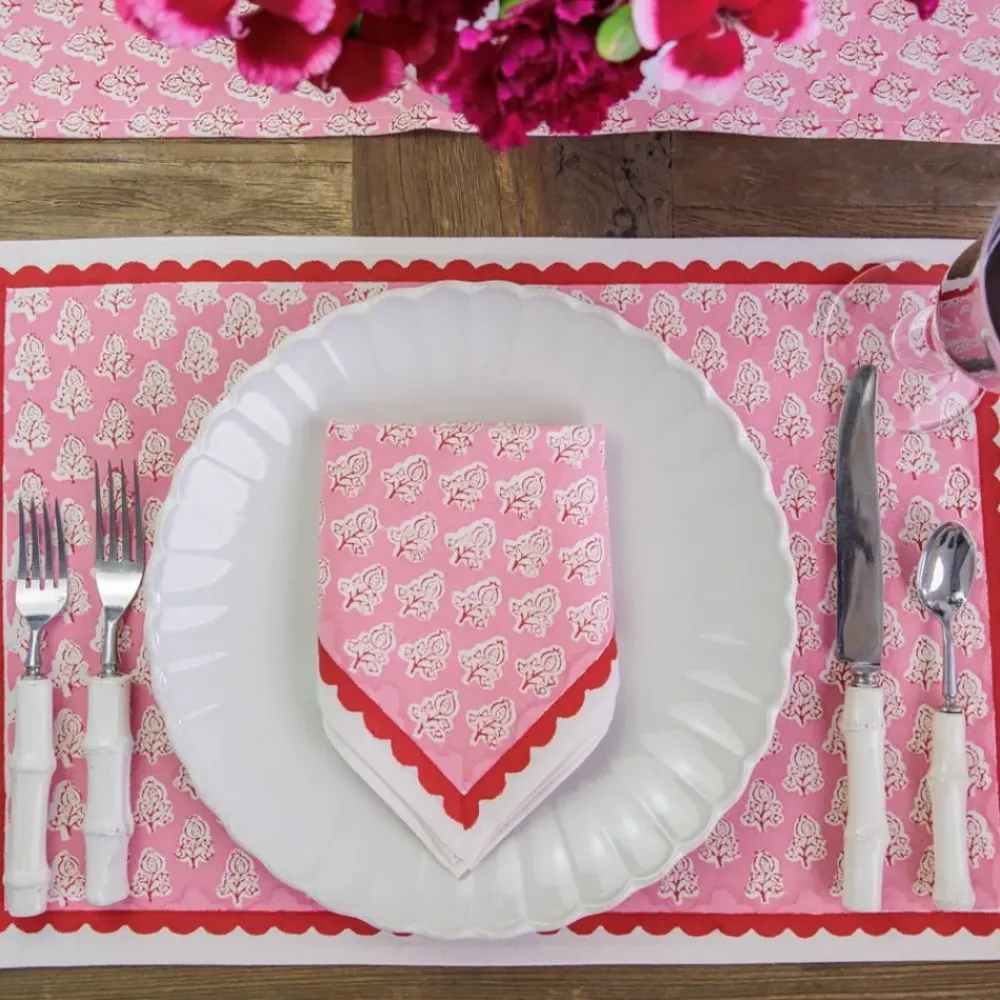 Pomegranate Inc Pom Buti Pink Placemat | Set 4 New