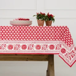 Pomegranate Inc Pom Buti Red Tablecloth