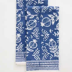 Pomegranate Inc Pomegranate Blue Tea Towels | Set of 2
