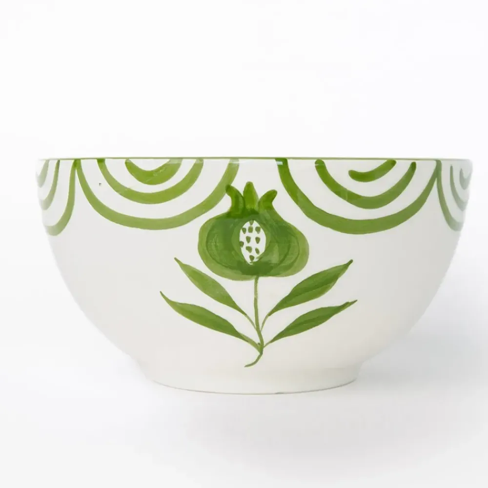 Pomegranate Inc Pomegranate Crest Green Bowl | Set of 2 Sale