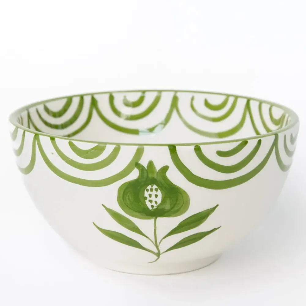 Pomegranate Inc Pomegranate Crest Green Bowl | Set of 2 Sale
