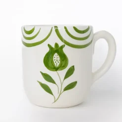 Pomegranate Inc Pomegranate Crest Green Mug | Set of 2