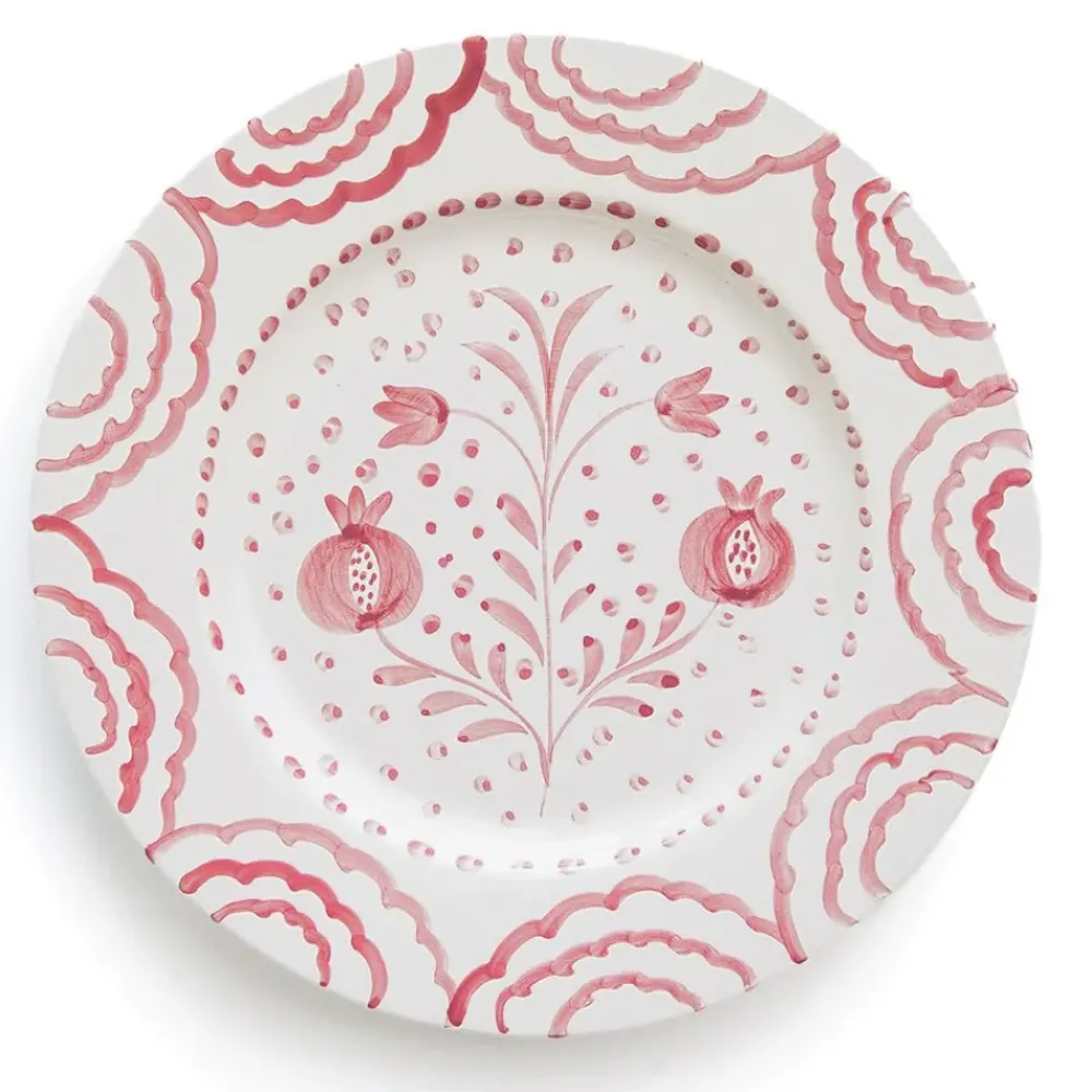 Pomegranate Inc Pomegranate Duet Rose Dinner Plate | Set of 2 New