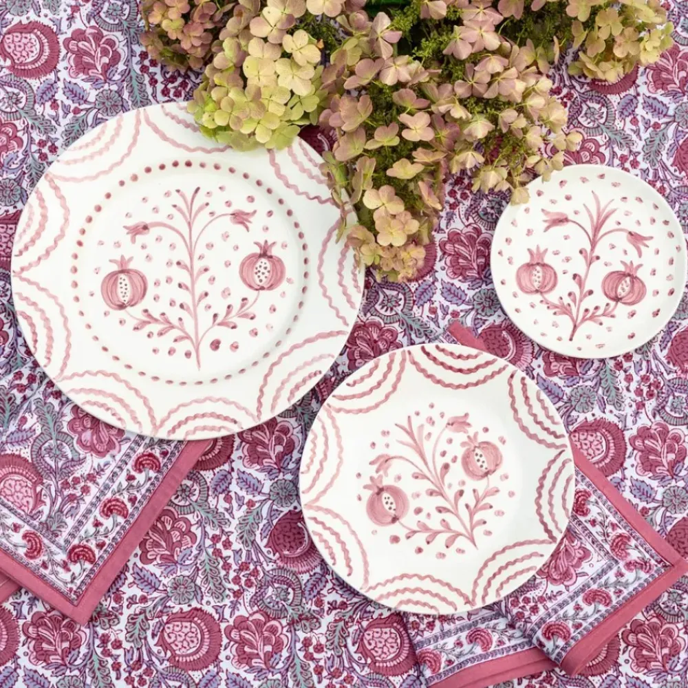 Pomegranate Inc Pomegranate Duet Rose Dinner Plate | Set of 2 New