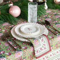 Pomegranate Inc Pomegranate Garden Wine & Rose Tablecloth Best