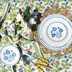 Pomegranate Inc Pomegranate Trio Sketch Cobalt Blue Appetizer Plate | Set of 4 Online