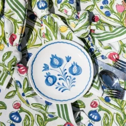 Pomegranate Inc Pomegranate Trio Sketch Cobalt Blue Appetizer Plate | Set of 4 Online