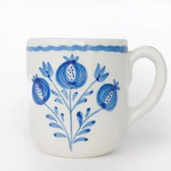 Pomegranate Inc Pomegranate Trio Sketch Cobalt Blue Mug | Set of 2