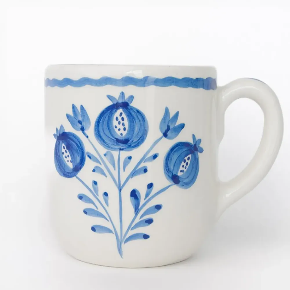 Pomegranate Inc Pomegranate Trio Sketch Cobalt Blue Mug | Set of 2