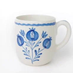 Pomegranate Inc Pomegranate Trio Sketch Cobalt Blue Mug | Set of 2