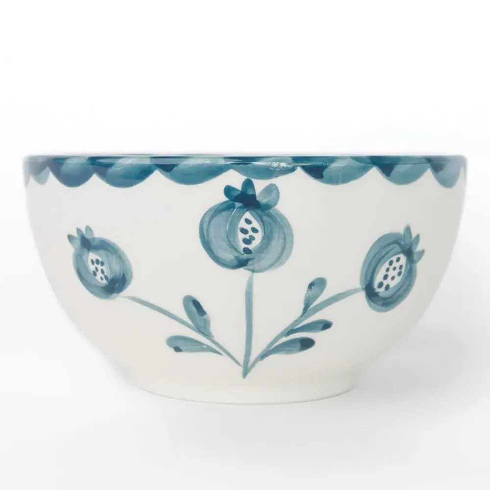 Pomegranate Inc Pomegranate Trio Vine Teal Bowl | Set of 2 Online