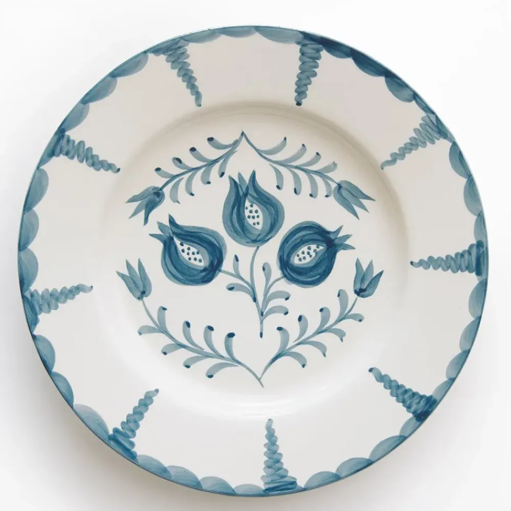 Pomegranate Inc Pomegranate Trio Vine Teal Dinner Plate | Set of 2 Discount