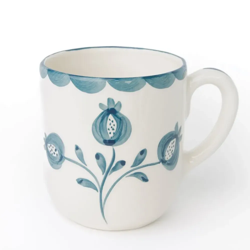 Pomegranate Inc Pomegranate Trio Vine Teal Mug | Set of 2 Clearance