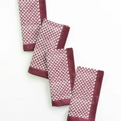 Pomegranate Inc Purple Triangle Napkin | Set of 4 Best