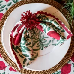 Pomegranate Inc Red Acrylic Beaded Napkin Ring | Set of 4 Outlet
