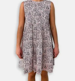 Pomegranate Inc Red & Blue Paisley Layered Dress Outlet
