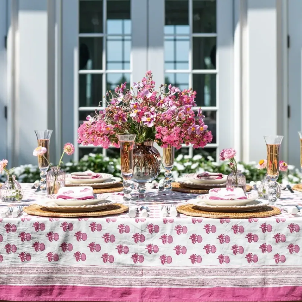 Pomegranate Inc Rosé Tablecloth Outlet