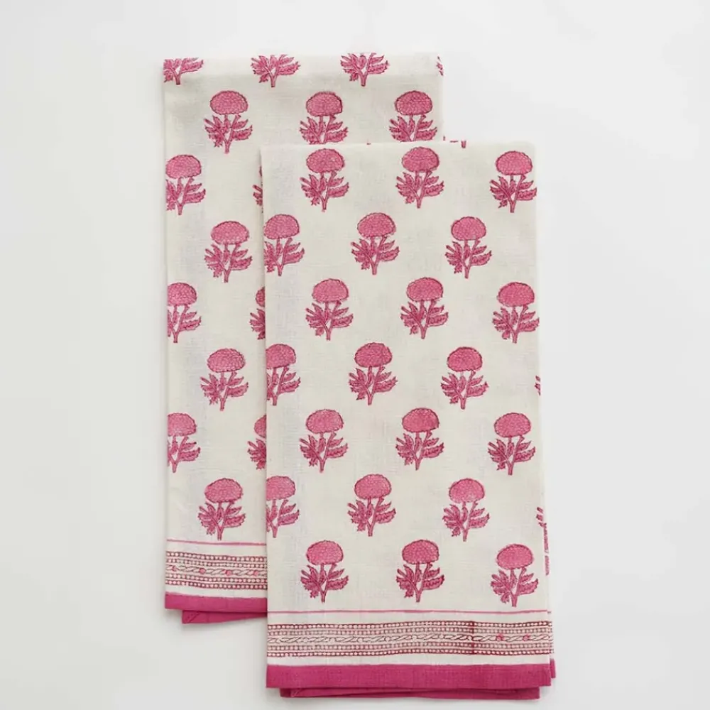 Pomegranate Inc Rosé Tea Towels | Set of 2 Discount
