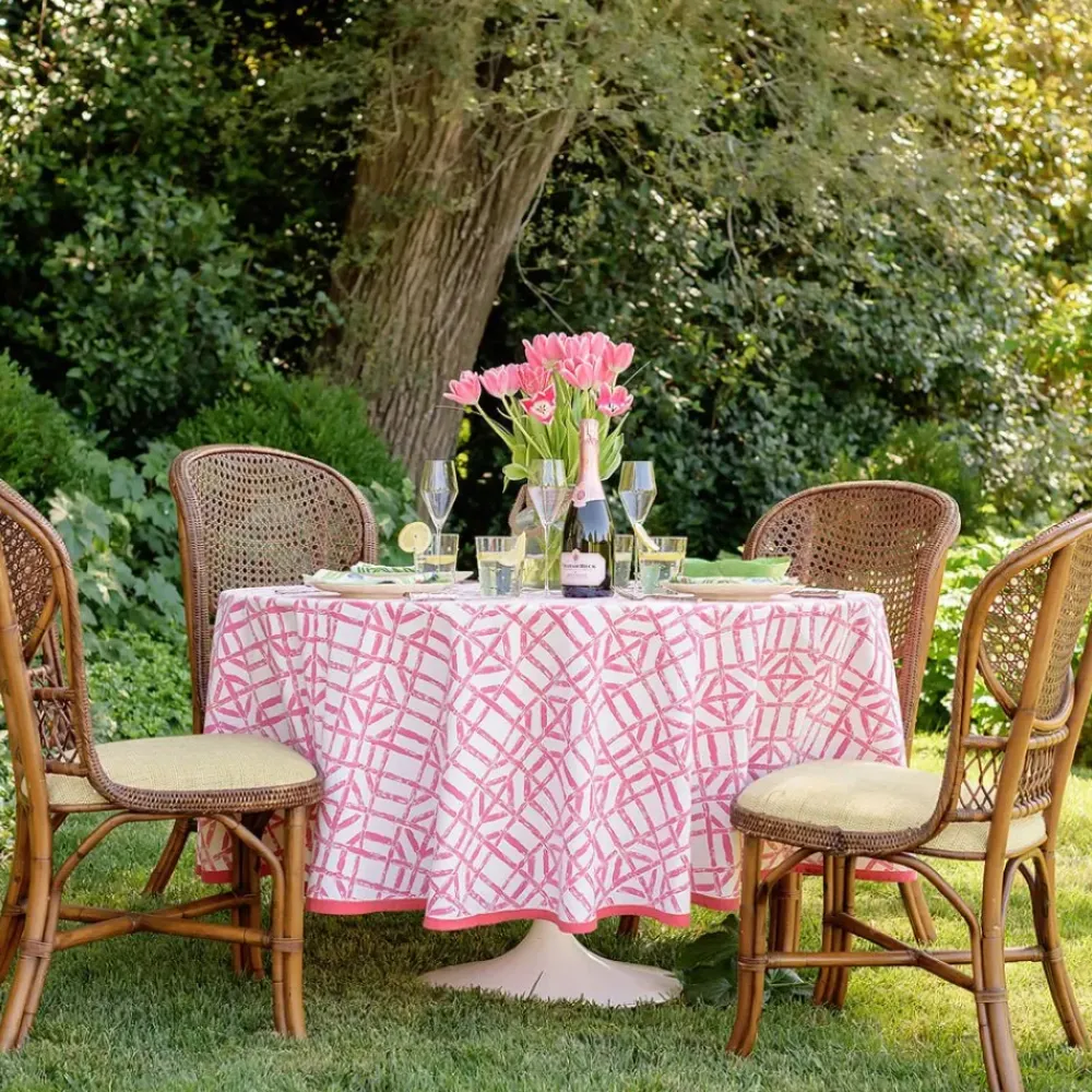 Pomegranate Inc Rose Bamboo Tablecloth New