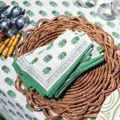 Pomegranate Inc Round Bamboo Cane Placemats | Set of 4 Sale