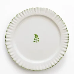 Pomegranate Inc Ruffled Green Dinner Plate | Set of 2 Outlet