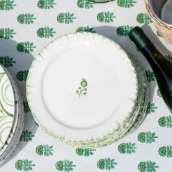 Pomegranate Inc Ruffled Green Salad Plate | Set of 2 Discount