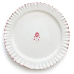 Pomegranate Inc Ruffled Rose Dinner Plate | Set of 2